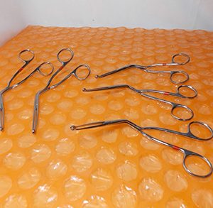 LOT OF 5 SURGICAL MAGILL FORCEPS 6 1/4 INSTRUMENTS STAINLESS STEEL (LAM-2861)