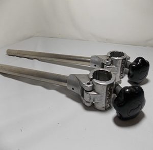 LOT OF 2 CHICK ORTHOPEDIC TRACTION FRAME I.V POST W/ CLAMP (LAM-3006)