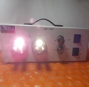 CUDA MD-150-T DUAL QUARTZ HALOGEN FIBER OPTIC LIGHT SOURCE (LAM-2881)
