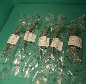 LOT OF 5 Carnegie Surgical Laryngoscope MAC 3 Blade Ref 404-633 (LAM-2443)