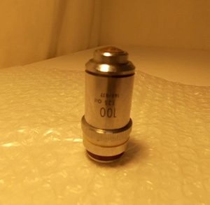 Nikon microscope objective lens Plan 100/1.25 Oil 160/0.17 (LAM-1130)